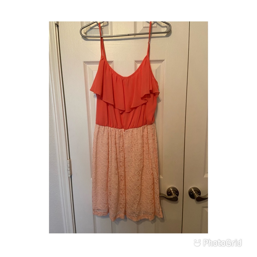 XL coral dress